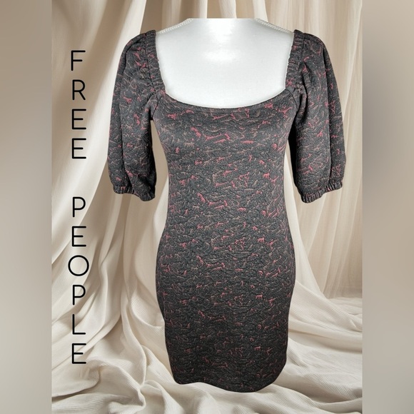 Free People | Sunset Puff Sleeves Mini Dress - Picture 3 of 8